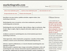 Tablet Screenshot of marketingratis.com